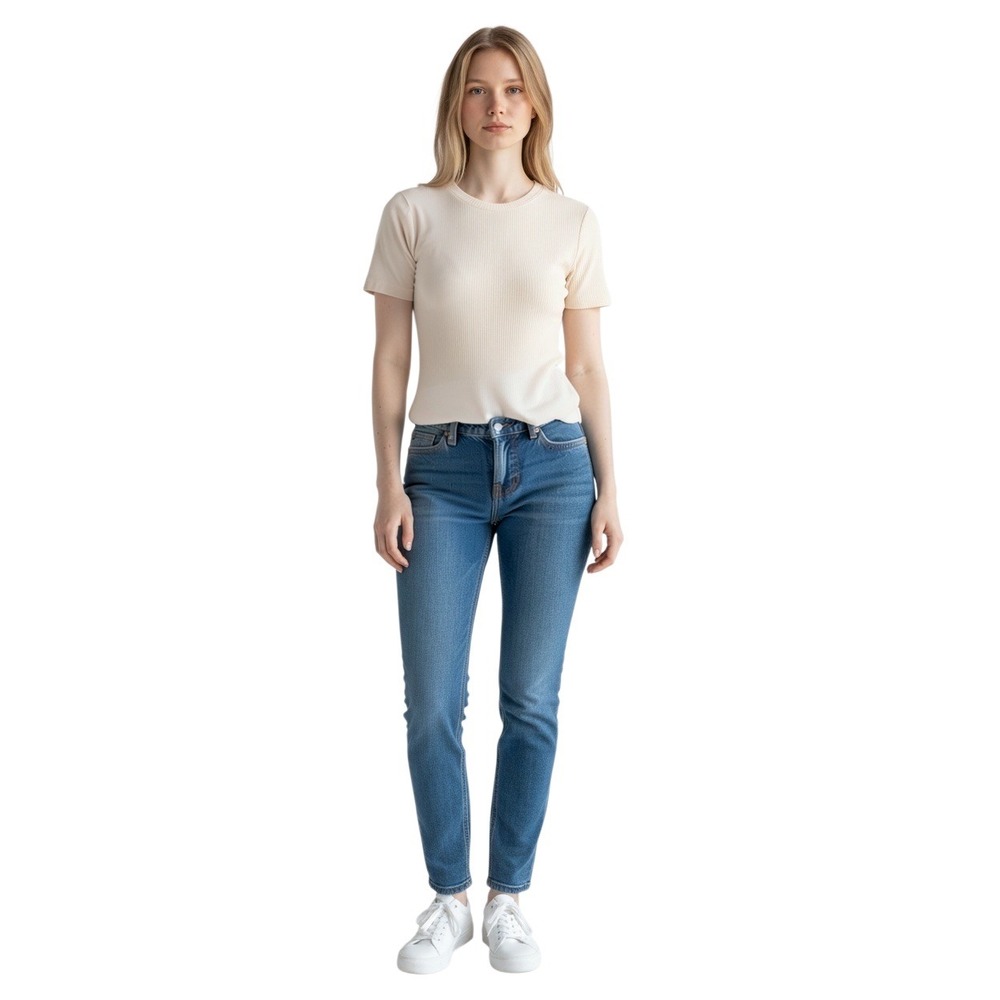 The Group by Babaton Womens Cream Short Sleeve Crew Neck Bodysuit XS